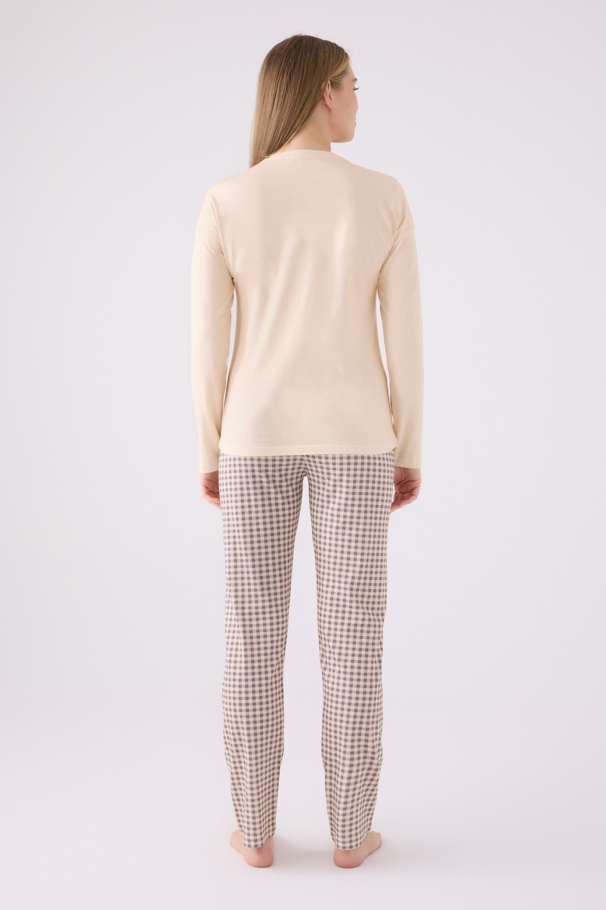 طقم بجامة كم طويل نسائي AR3094