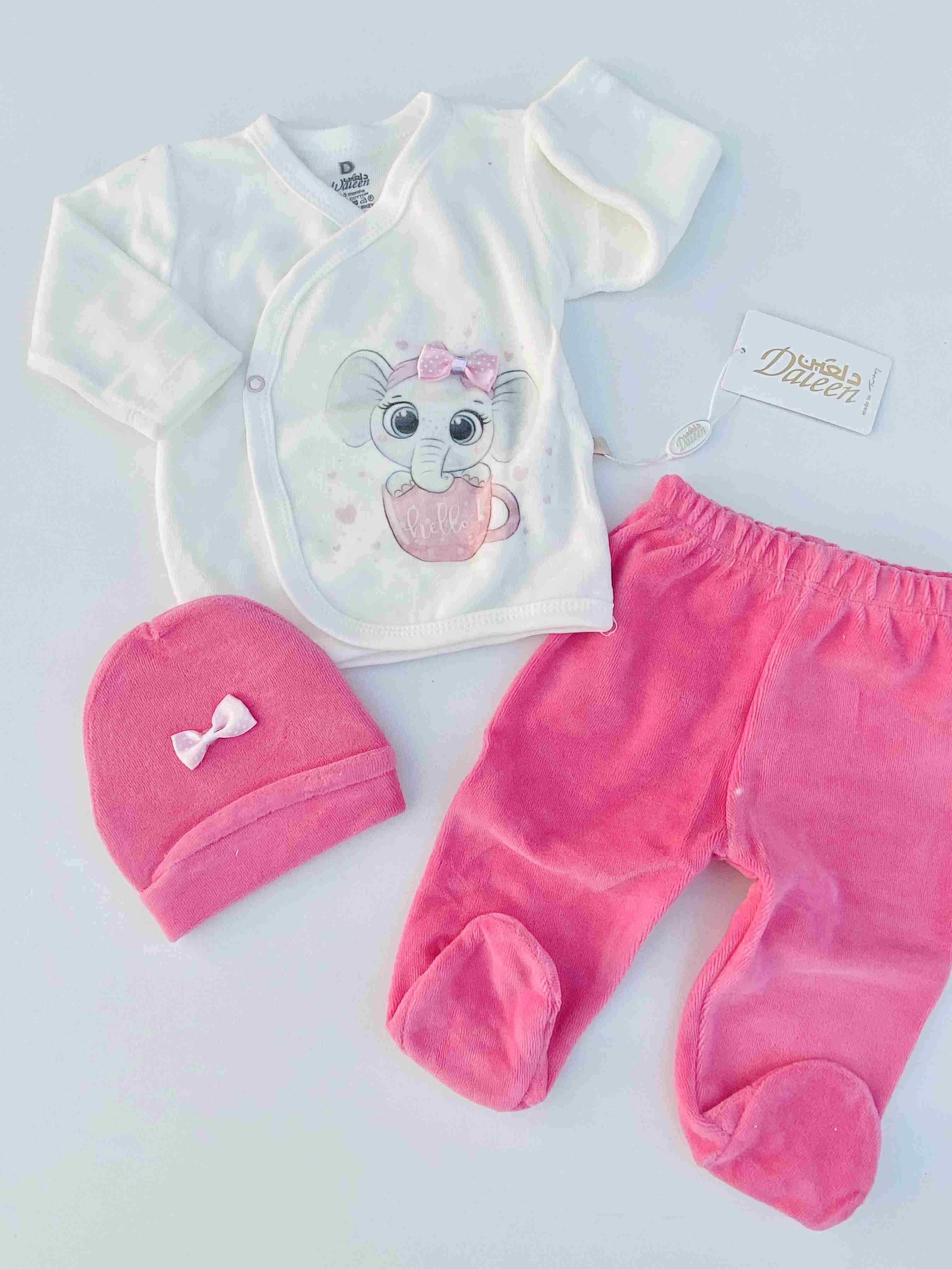 طقم ملابس شتائي بيبي بناتي DAL604C